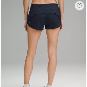 Lululemon Speed Up LowRise Navy short size 6